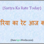 sariya ka rate today